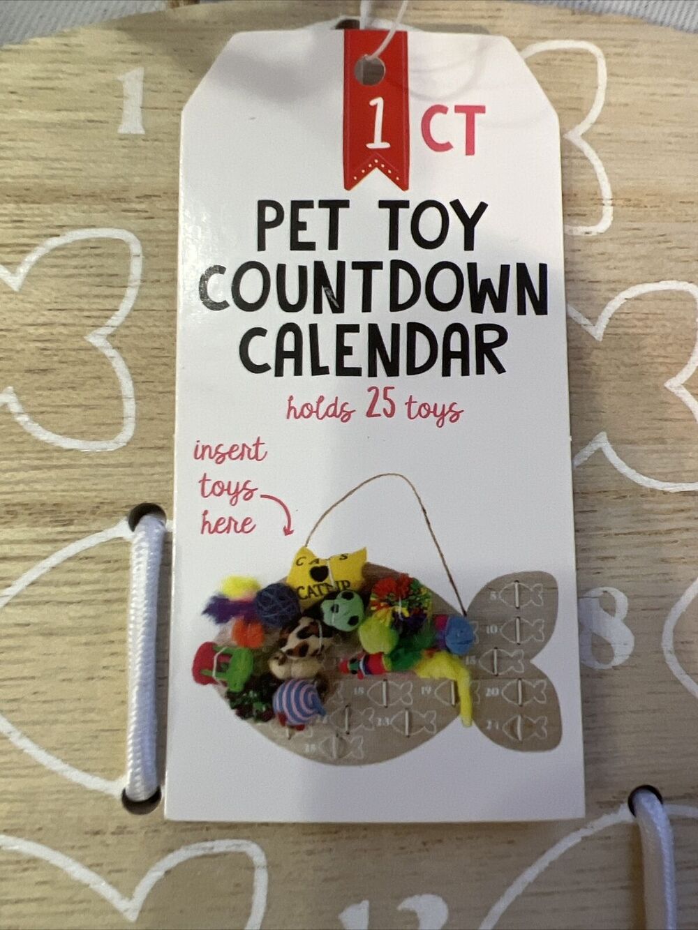 Target Pet TOY COUNTDOWN CALENDAR Holds 25 Toys Treats Insert Christmas NEW